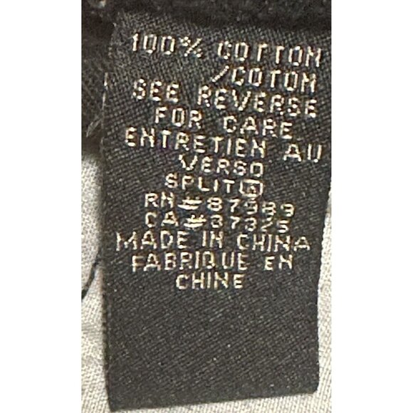 SPLIT Womens Short Skirt Straight Front A-Line Zip Up Cotton Pockets Black 11 - Picture 9 of 11